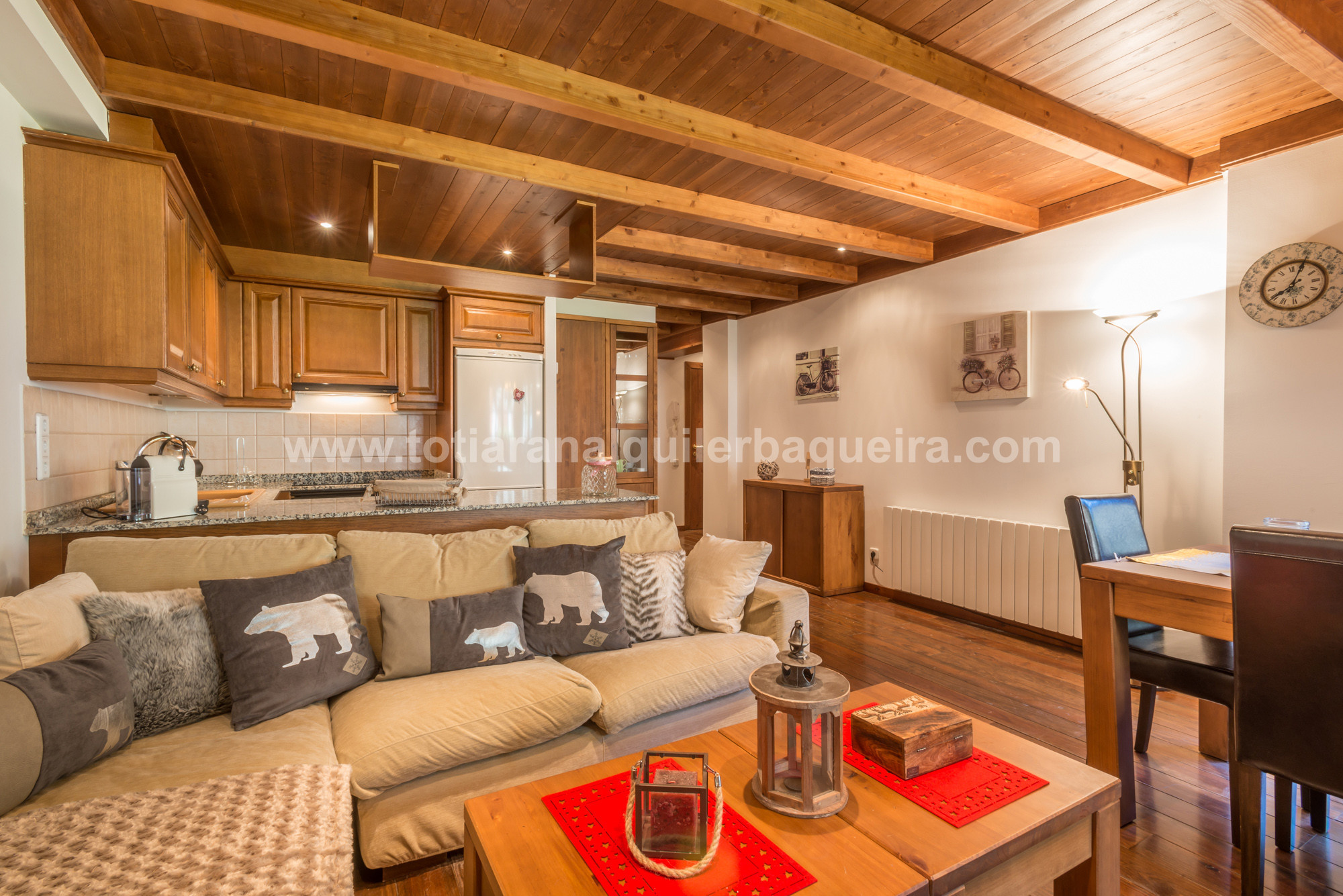 Living room Garona Totiaran, apartment in Val de Ruda, Baqueira