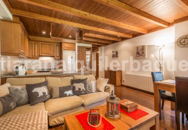 Living room Garona Totiaran, apartment in Val de Ruda, Baqueira