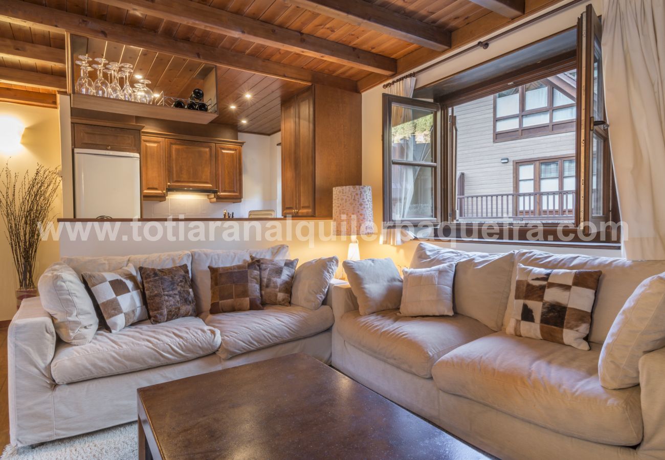 Living room Jireta Totiaran, apartment in Val de Ruda, Baqueira