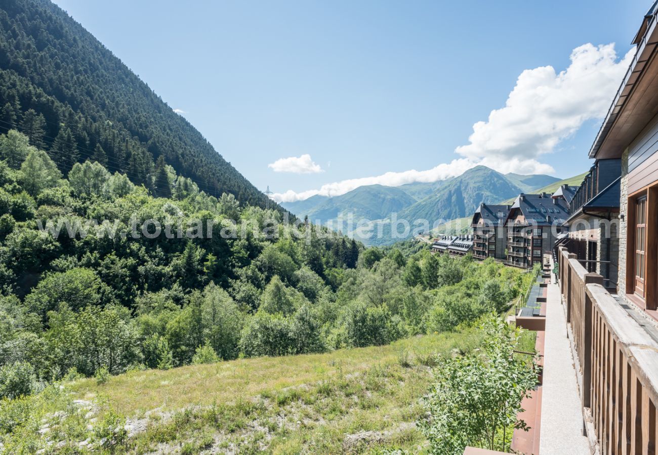 Views of the house Eth Mur by Totiaran, Val de Ruda Urbanization, at the foot of the slopes