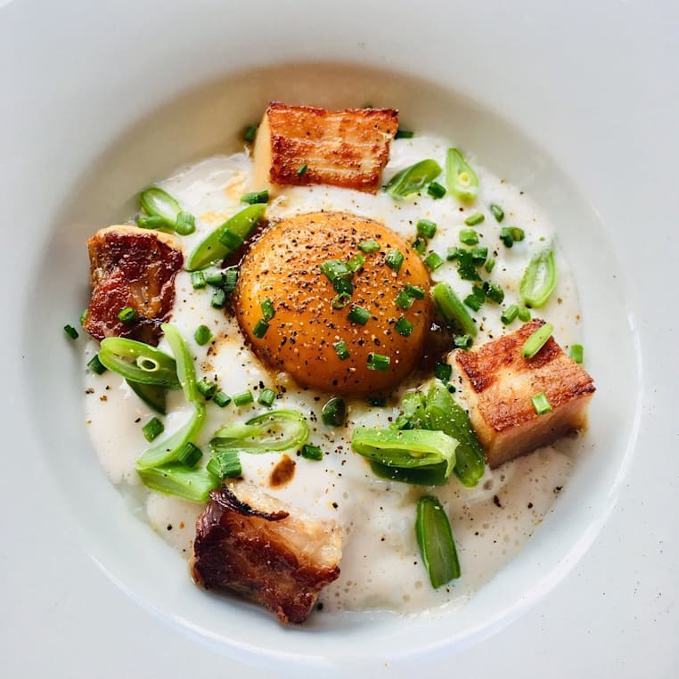 Restaurante en Baqueira, plato de Er Occitan